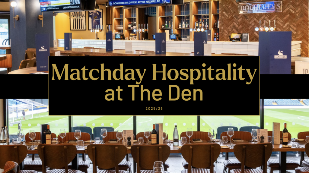 Millwall Hospitality – Table for 4 Millwall vs Blackburn 14th March